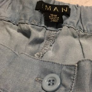 IMAN, 1X regular length, lightweight,pants, Straight leg. Faux pockets front